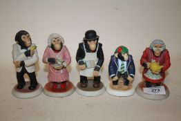FIVE ROBERT HARROP THE PG CHIMPS COLLECTION FIGURES
