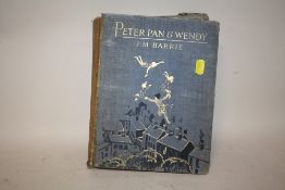 A VINTAGE PETER PAN & WENDY BOOK BY J.M. BARRIE PUBLISHED BY HODDER AND STOUGHTON LIMITED A/F