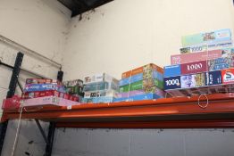 A QUANTITY OF JIGSAW PUZZLES ( CONTENTS NOT CHECKED )
