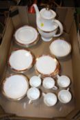 A TRAY OF ROYAL DOULTON SANDON PATTERN COFFEEWARE