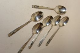 A BOXED SET OF SIX 800 SILVER WILKENS SPOONS