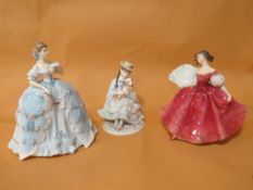 A ROYAL WORCESTER FIGURE 'THE FIRST QUADRILLE' LIMITED EDITION FIGURE TOGETHER WITH A ROYAL