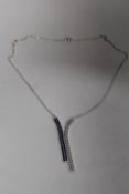A STERLING SILVER NECKLACE - APPROX WEIGHT 5.7G