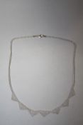 A STERLING SILVER NECKLACE - APPROX WEIGHT 6.9G