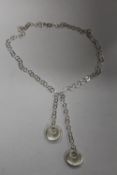 A STERLING SILVER NECKLACE - APPROX WEIGHT 10.1G