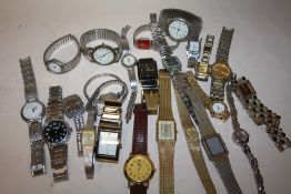 A BAG OF ASSORTED WRISTWATCHES