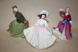 THREE ROYAL DOULTON LADY FIGURES MELISSA HN2467, GRACE HN2318 AND SUNDAY BEST HN2698