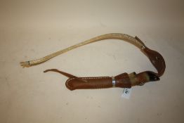 A TAXIDERMY HOOF HANDLE WHIP A/F