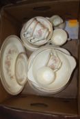 A TRAY OF ROYAL DOULTON LISETTE CHINA