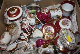 A COLLECTION OF FIGURATIVE LIMOGES CERAMICS ETC