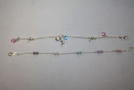 TWO SILVER BRACELETS APPROX WEIGHT - 5.7G