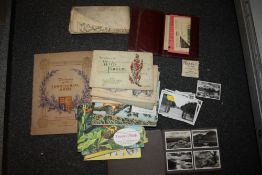 A COLLECTION OF CIGARETTE CARDS, MILITARY RATION BOOK ETC