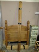 A MODERN COLONIAL STYLE SINGLE BED FRAME