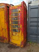 A VINTAGE K6 RED TELEPHONE BOX FOR RESTORATION