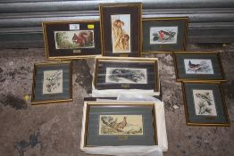 A COLLECTION OF CASH'S SILKS TO INCLUDE BOXED EXAMPLES (8)