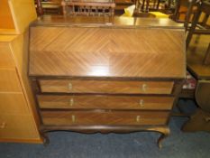 A VINTAGE MAHOGANY BUREAU W-106 CM A/F