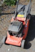 A MOUNTFIELD PETROL MOWER WITH GRASS BOX