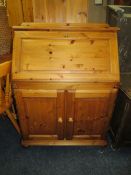 A MODERN DUCAL PINE BUREAU W-80 CM