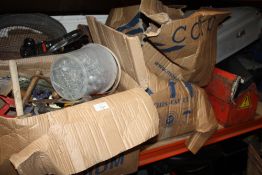 A LARGE QUANTITY OF TOOLS AND PARTS TO INCLUDE TOOL BOXES