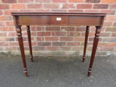 A 19TH CENTURY FOLD-OVER TEA TABLE W-89 CM