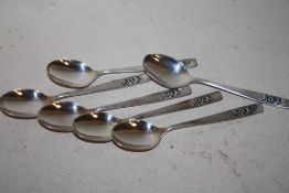 A BOXED SET OF SIX 800 SILVER WILKENS SPOONS