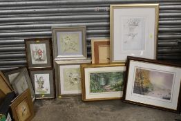A QUANTITY OF ASSORTED PRINTS TO INCLUDE A SET OF SIX NOVELTY PRINTS, LIMITED EDITION PRINTS ETC. (