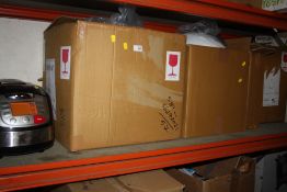 FIVE CEILING LIGHTS PLUS A COOKSHOP COOKER A/F