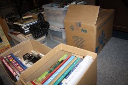 A LARGE QUANTITY OF MOSTLY TRAVEL RELATED BOOKS (SEVEN BOXES)
