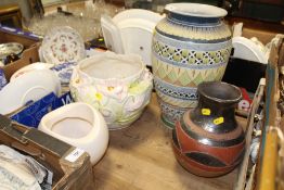 FOUR MODERN DECORATIVE VASES