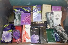A BOX OF WOMENS & MENS PERFUMES