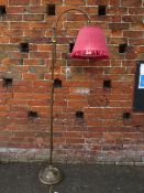 A CLASSICAL STYLE BRONZED LAMP STANDARD