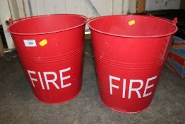 TWO FIRE BUCKETS