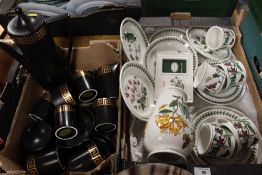 A BOX OF PORTMEIRION BOTANIC GARDEN & OTHER PORTMERION