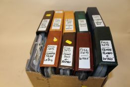 A COLLECTION OF FOLDERS OF CIGARETTE CARD SETS TO INCLUDE PLAYERS, WILLS ETC