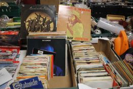 A COLLECTION OF OVER 40 LP RECORDS TO INCLUDE BOB MARLEY, WINGS, LIONEL RITCHIE, ETC. TOGETHER