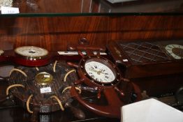 A COLLECTION OF CLOCKS AND BAROMETERS