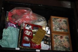 A BOX OF SEWING ACCESSORIES