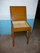 A VINTAGE SCHOOL DESK