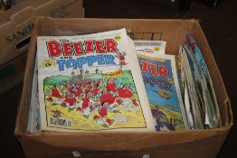 A BOX OF BEEZER AND TOPPER COMICS C.1990S