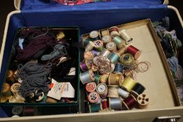 A QUANTITY OF ASSORTED COTTONS ETC.