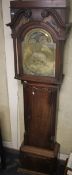 A LONGCASE CLOCK, THOMAS BIRCHILL, NANTWICH, WITH TWO WEIGHTS AND A PENDULUM
