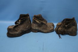 THREE PAIRS OF EDWARDIAN CHILDREN'S BOOTS