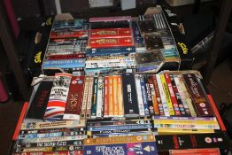 TWO TRAYS OF DVDS (TRAYS NOT INCLUDED)