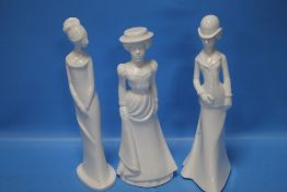 THREE SPODE FIGURINES TO INCLUDE CHRISTINA, EMMA AND EMILY (3)