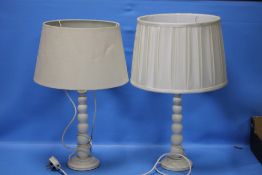 TWO TABLE LAMPS