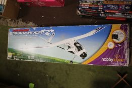 A BOXED FIREBIRD 2 COMMANDER REMOTE CONTROL AEROPLANE BY HOBBYZONE WITH REMOTE CONTROL, CHARGER