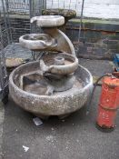 A CONCRETE FOUNTAIN, 1982 HENRI STUDIO WATER FEATURE (A/F)