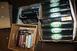 THREE BOXES OF BOOKS AND MAGAZINES TO INCLUDE X-FACTOR, PARANORMAL, UNEXPLAINED AND COVER-UPS