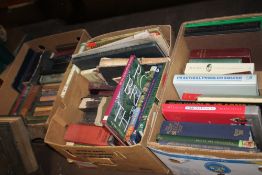 THREE BOXES OF MISCELLANEOUS BOOKS TO INCLUDE TRAVEL INTEREST