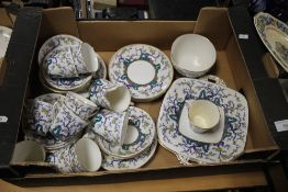 A TRAY OF ROYAL STAFFORD TEA & DINNERWARE